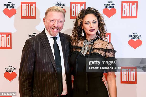 Lilly Becker and Boris Becker attend the Ein Herz Fuer Kinder Gala 2016 on December 3, 2016 in Berlin, Germany.