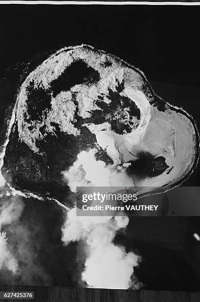 Aerial View of Surtsey Eruption