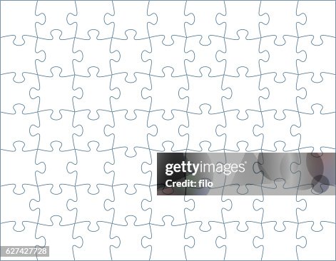 Horizontal Puzzle Template Horizontal Puzzle Template
