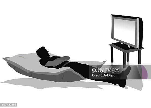 20 Ilustraciones de Man Watching Tv Lazy - Getty Images