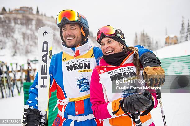 Olympians Jonny Moseley and Heidi Voelker attend day two of the 2016 Deer Valley Celebrity Skifest on December 2, 2016 in Park City, Utah.