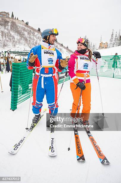 Olympians Jonny Moseley and Heidi Voelker attend day two of the 2016 Deer Valley Celebrity Skifest on December 2, 2016 in Park City, Utah.