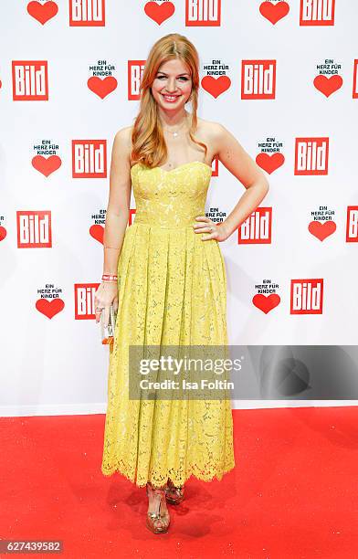 German actress Susan Sideropoulos attends the Ein Herz Fuer Kinder gala on December 3, 2016 in Berlin, Germany.