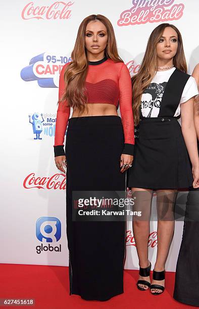 Jesy Nelson from Little Mix attends Capital's Jingle Bell Ball with Coca-Cola at the 02 Arena on December 3, 2016 in London, United Kingdom.