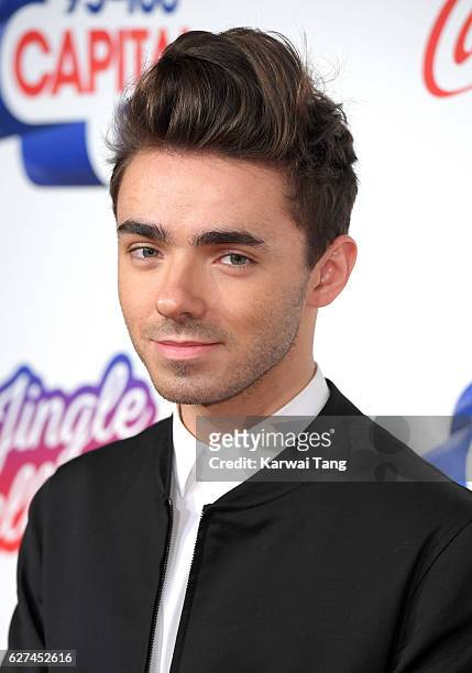 Nathan Sykes attends Capital's Jingle Bell Ball with Coca-Cola at the 02 Arena on December 3, 2016 in London, United Kingdom.