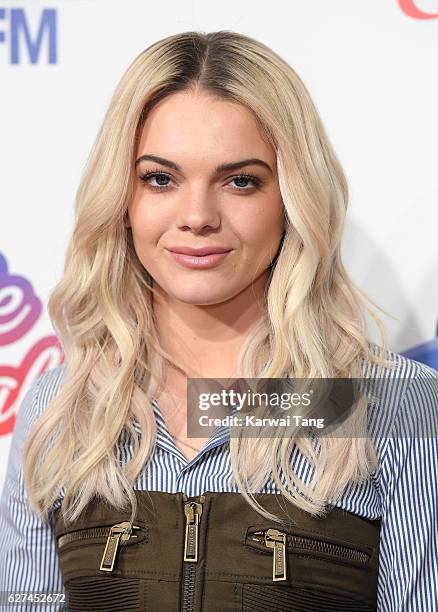 Louisa Johnson attends Capital's Jingle Bell Ball with Coca-Cola at the 02 Arena on December 3, 2016 in London, United Kingdom.