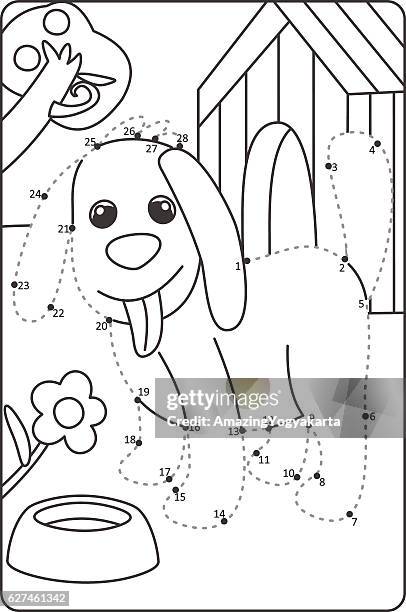 Dot To Dot Drawing Dog Easy Drawing Dog For Children High-Res Vector Graphic - Getty Images Dot To Dot Drawing Dog Easy Drawing Dog For Children High-Res Vector Graphic - Getty Images