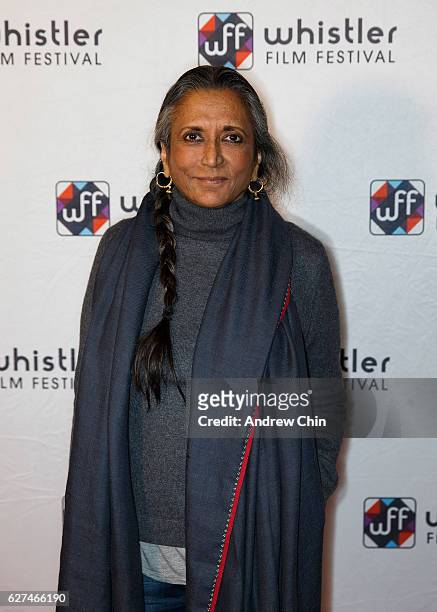Indo-Canadian director Deepa Mehta attends Day 4 of the 16th Annual Whistler Film Festival in Whistler Village on December 3, 2016 in Whistler,...