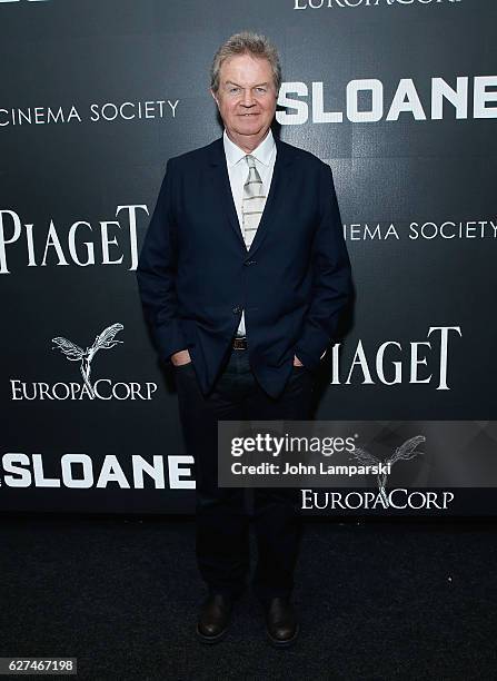 Director John Madden attends Cinema Society "Miss Sloane" screening at SAG-AFTRA Foundation Robin Williams Center on December 3, 2016 in New York...