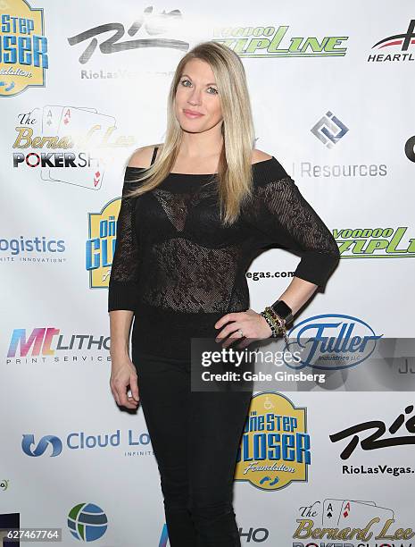 Professional wrestling personality Alicia Webb the All in for CP celebrity charity poker event at the Rio Hotel & Casino benefiting the One Step...