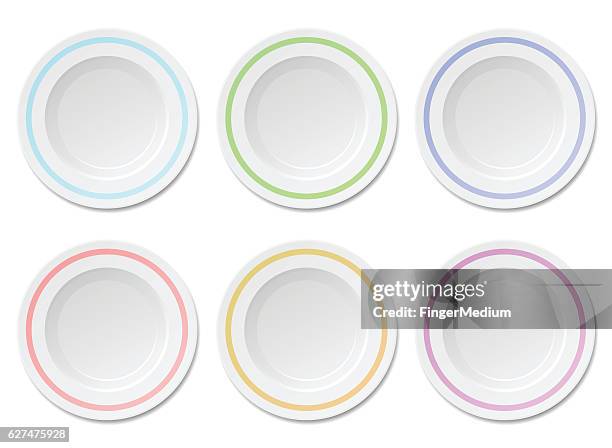 dinner plate - porcelain stock illustrations