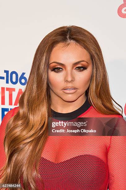 Jesy Nelson of Little Mix attends Capital's Jingle Bell Ball with Coca-Cola on December 3, 2016 in London, United Kingdom.