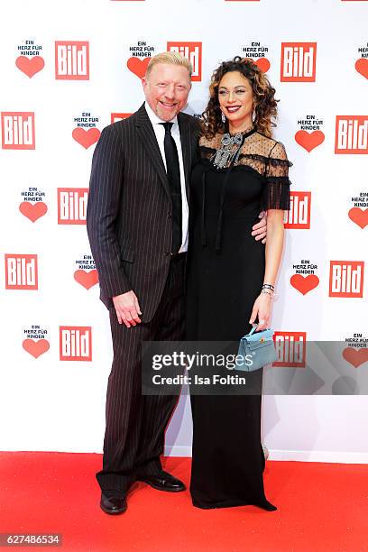 Former german tennis player Boris Becker and his wife Lilly Becker attend the Ein Herz Fuer Kinder gala on December 3, 2016 in Berlin, Germany.