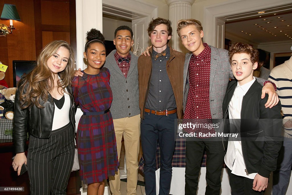 Actors Brec Bassinger, Yara Shahidi, Marcus Scribner, Spencer List