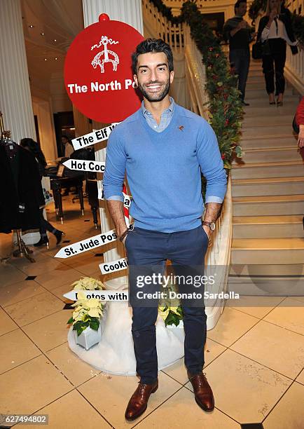 Actor Justin Baldoni attends Brooks Brothers holiday celebration with St. Jude Children's Research Hospital on December 3, 2016 in Beverly Hills,...