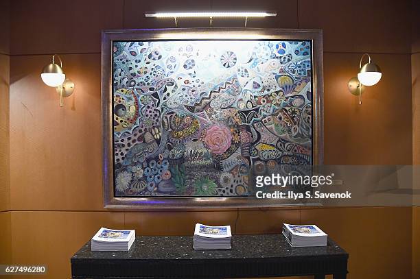 View of the venue at Underwater Dreams To Life In Color - Art Exhibit Featuring Antonio Dominguez De Haro And Romero Britto At Four Seasons Hotel...