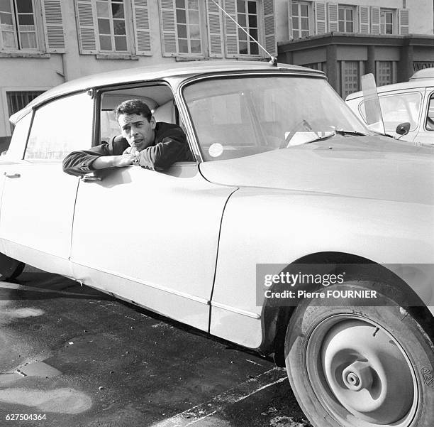 Jacques Brel behind the wheel of a Citroen DS. Jacques Brel was a Belgian-born singer-songwriter and actor whose songs were known for their passion,...