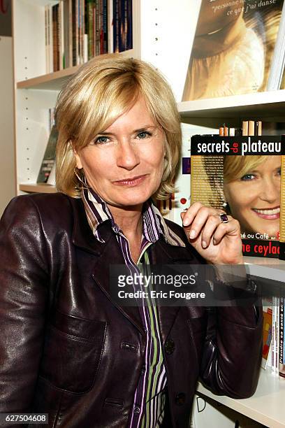 Catherine Ceylac at the "Salon du Livre 2006" in Paris.