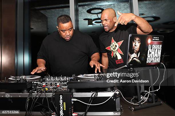 Darryl "DMC" McDaniels and Dj Charlie Chan Soprano attends An Evening Of Hip Hop With A Performance By Darryl "DMC" McDaniels on December 3, 2016 in...