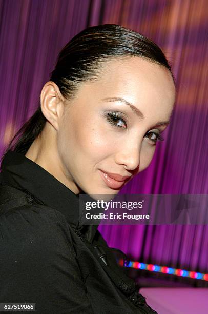 Katsuni on the set of TV show "Ce Soir ou Jamais".