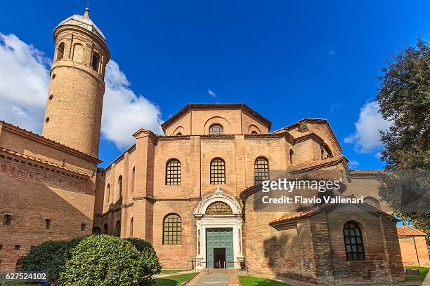 basilica of san vitale, ravenna - basilica of san vitale stock pictures, royalty-free photos & images