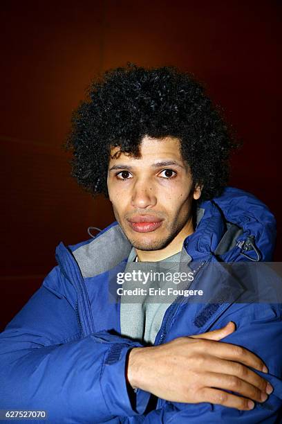 Rachid Djaidani on the set of TV show "Ce Soir Ou Jamais".