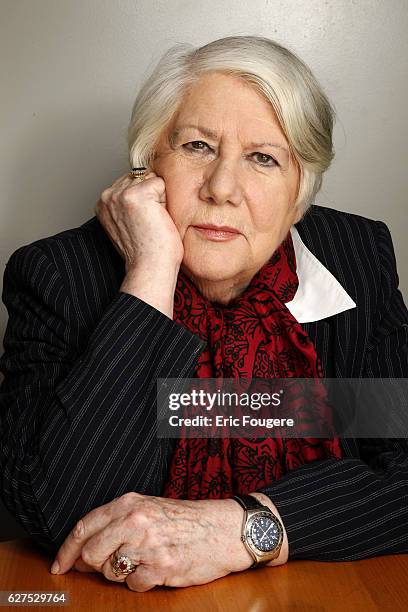 Francoise Seigner on the set of TV show "Les Grands du Rire".