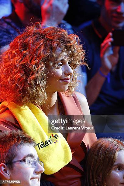 Singer Tal attends 30th Telethon at Hippodrome de Longchamp on December 3, 2016 in Paris, France.