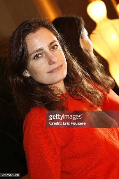 Colombe Schneck at booksigning during the "Fete du Livre" in Paris.