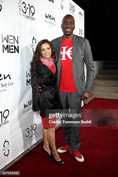 John Salley and Natasha Duffy attend the Chaz Dean WEN Winter Party Benefiting Love is Louder on December 3, 2016 in Los Angeles, California.