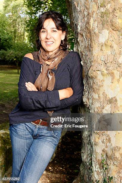 French writer Isabelle Alonso at "la foret des livres " in chanceaux près loche