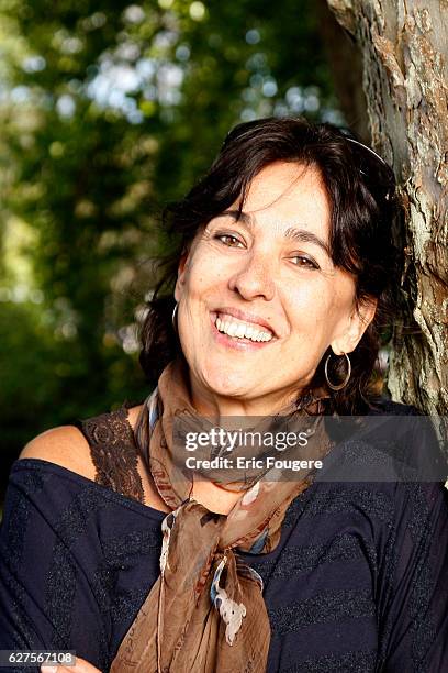 French writer Isabelle Alonso at "la foret des livres " in chanceaux près loche