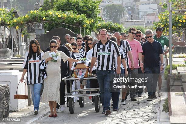 Body of journalist Guilherme Van Der Laars, from TV Globo, is buried in the São João Batista Cemetery, in Botafogo. He was one of the victims of the...