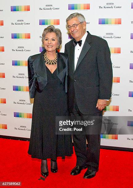 United States Senator Barbara Boxer and her husband, Stewart, arrive for the formal Artist's Dinner honoring the recipients of the 39th Annual...