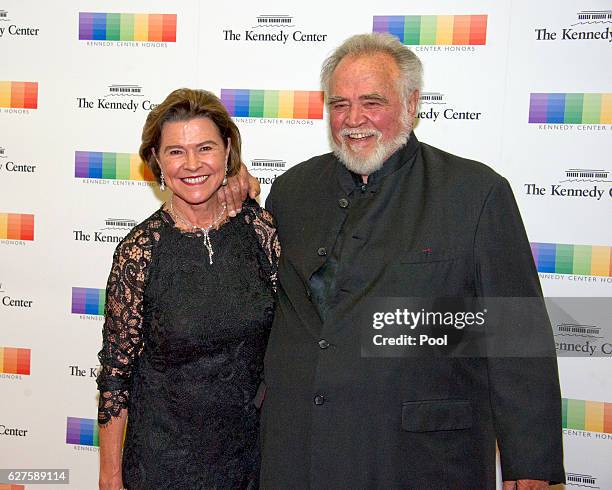 Herbert V. Kohler and his wife, Natalie Black, arrive for the formal Artist's Dinner honoring the recipients of the 39th Annual Kennedy Center Honors...