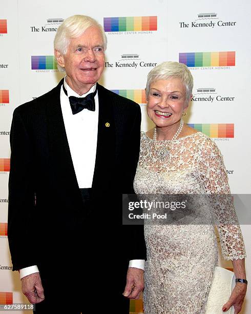 United States Senator Thad Cochran and his wife, Kay Webber, arrive for the formal Artist's Dinner honoring the recipients of the 39th Annual Kennedy...