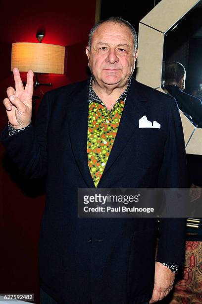 Jean Pigozzi attends The Cinema Society with Piaget host the after party for EuropaCorps "Miss Sloane" at 432 Park Avenue Residence 86B on December...