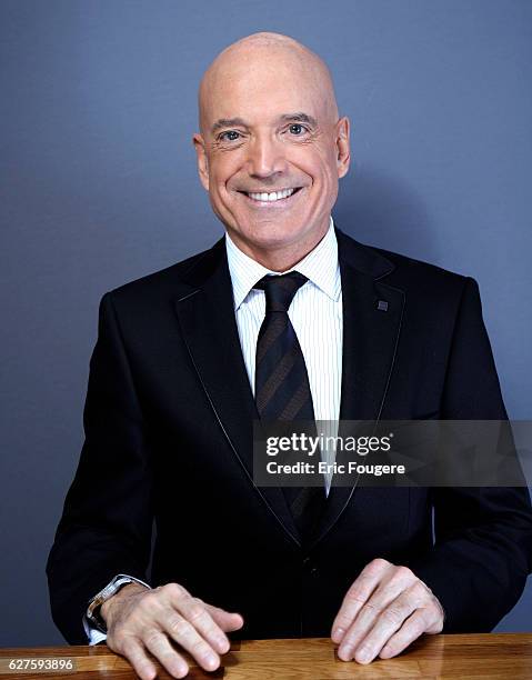French engineer-forecaster meteorologist and weather presenter on TF1 Louis Bodin Photographed in PARIS