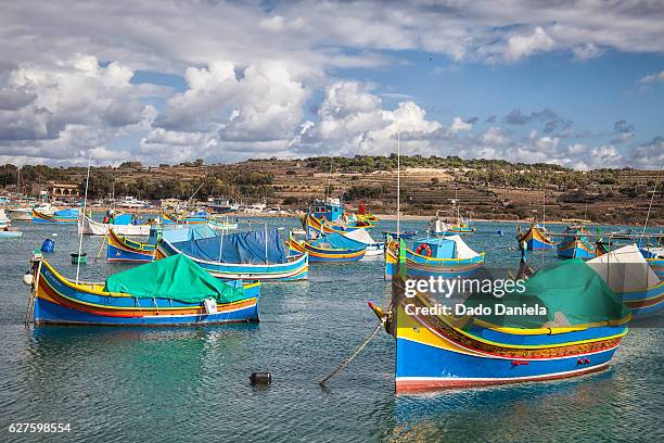 maltese harbour - st julians bay stock pictures, royalty-free photos & images