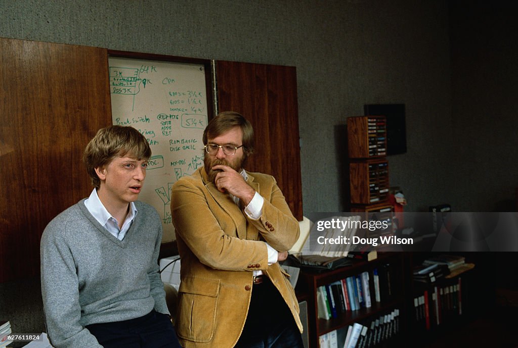 Microsoft Co-founders Bill Gates and Paul Allen