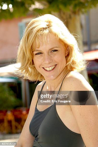 French actress Anne Richard at the 2002 TV fiction festival.