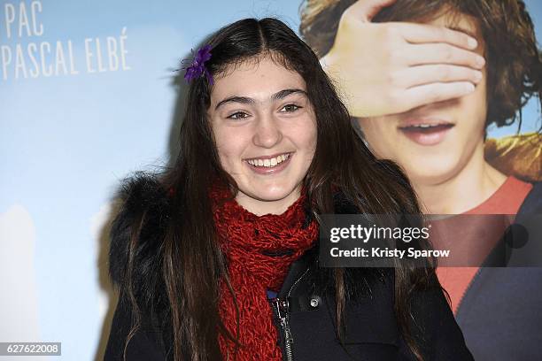 Alix Vaillot attends the "Le Coeur En Braille" Paris Premiere at Cinema Gaumont Marignan on December 4, 2016 in Paris, France.