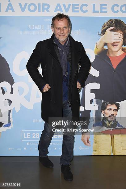 Charles Berling attends the "Le Coeur En Braille" Paris Premiere at Cinema Gaumont Marignan on December 4, 2016 in Paris, France.