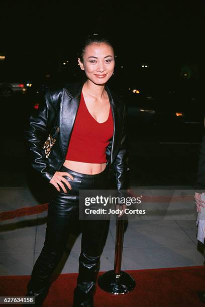 Bai Ling from the film "Anna and the King" arrives at the "Crouching Tiger, Hidden Dragon" premiere.