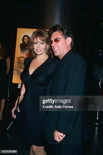 Raquel Welch and Richard Palmer at the premiere of "Tortilla Soup."
