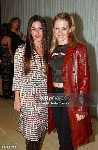 Jordana Brewster and Melissa Joan Hart arrives at the Warner Music Group and Entertainment Weekly post-Grammy party.
