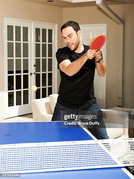 Justin Bieber's manager, Scott "Scooter" Braun is photographed for Billboard Magazine on July 26, 2012 in Los Angeles, California.