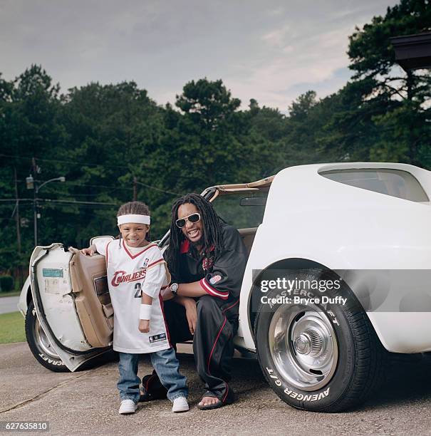Rapper Lil Jon with Son in Stingray