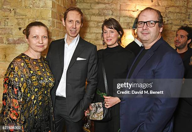 Charlotte Knight, Nick Knight, Shona Heath and Robin Derrick attend The Fashion Awards in partnership with Swarovski nominees' lunch hosted by the...