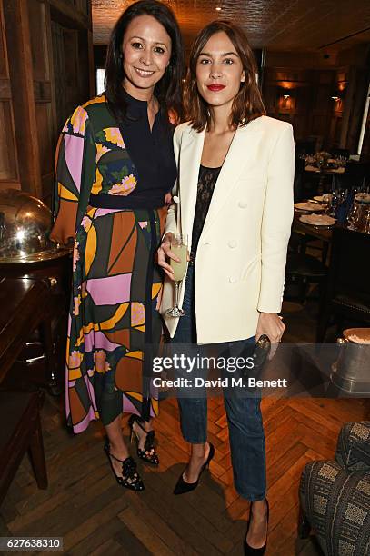 Caroline Rush and Alexa Chung attend The Fashion Awards in partnership with Swarovski nominees' lunch hosted by the British Fashion Council with Grey...